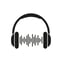 headphones icon for audio file