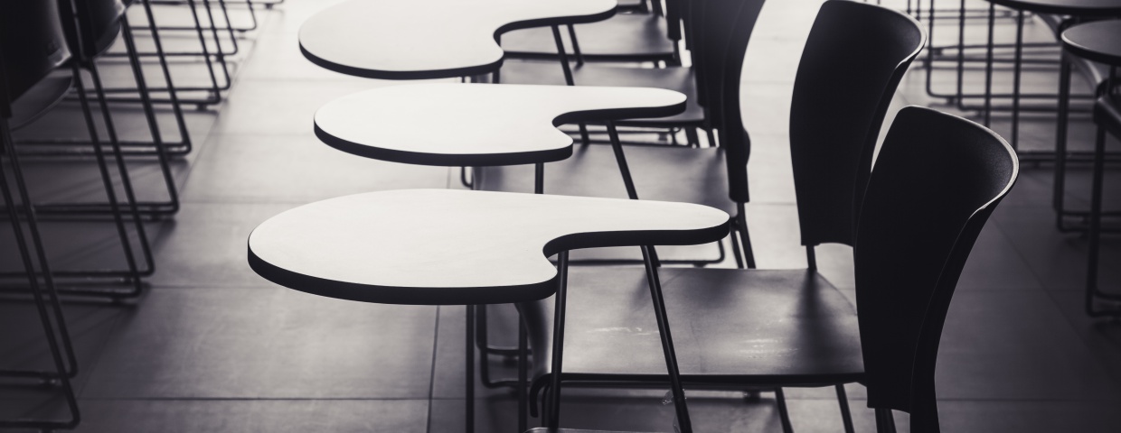 empty desks at a treatment center