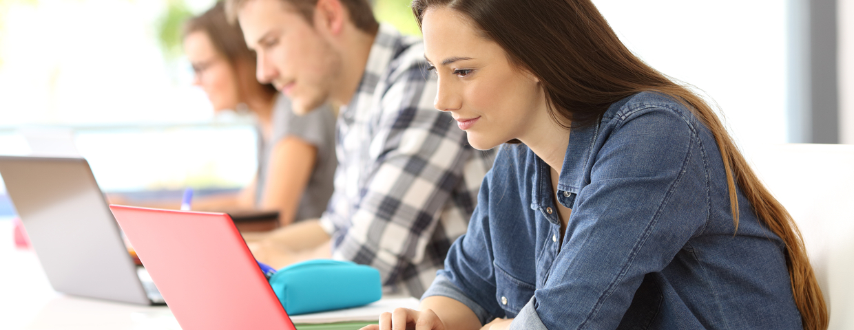 teenagers on computers